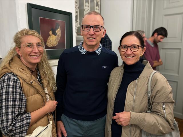 Pflegepädagogin Daniela Bodenhofer, Chirurg Herwig Haberfellner mit Gattin Maria Haberfellner. | Foto: Helene Pürmayr, Franz Gruber