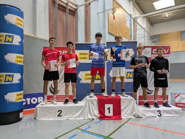 Die Siegerehrung im Doppel.