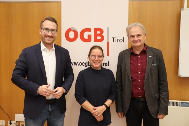 Der Equal Pay Day findet am 12. Oktober in Landeck statt.
von links: Philip Wohlgemuth, Astrid Kraxner, Herbert Frank | Foto: Celina Leitner