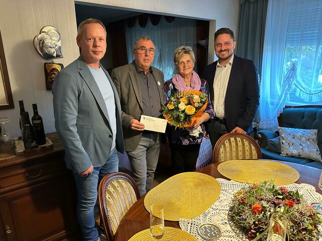 Gerald Freiberger, Anton Klug, Ingrid Radax und Bürgermeister Thomas Niklos. | Foto: Thomas Niklos