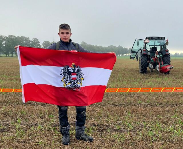 Manuel Jöbstl konnte sich den Sieg beim Pflügen erarbeiten. | Foto: LFS St. Andrä