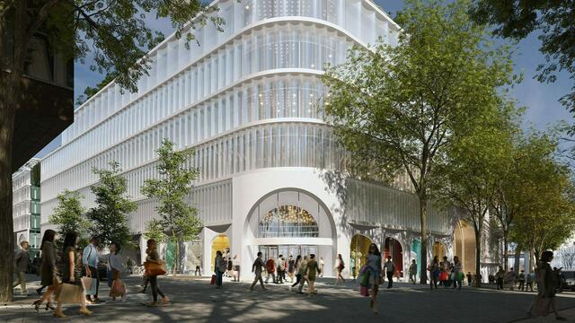 So hätte das Signa-Kaufhaus Lamarr auf der Mariahilfer Straße nach Fertigstellung aussehen sollen. | Foto: K 18
