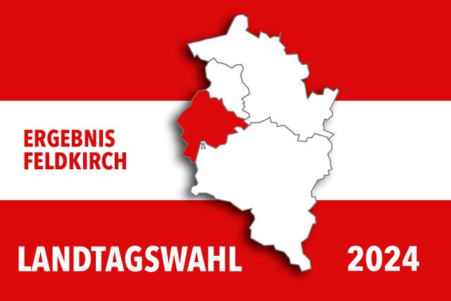 Aktueller Auszählungsstand Landtagswahl Vorarlberg 2024 Bezirk Feldkirch | Foto: RZG