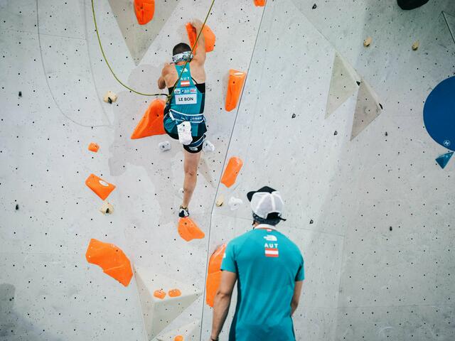 Linda Le Bon holte kürzlich im Paraclimbing ihre zweite Weltcup-Medaille. | Foto: KVÖ/Klee