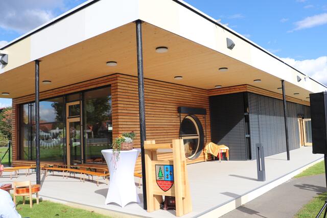 Die Erweiterung des Kindergartens Oberpremstätten um 340 m2 schafft Platz auch für künftigen Betreuungsbedarf.  | Foto: Edith Ertl