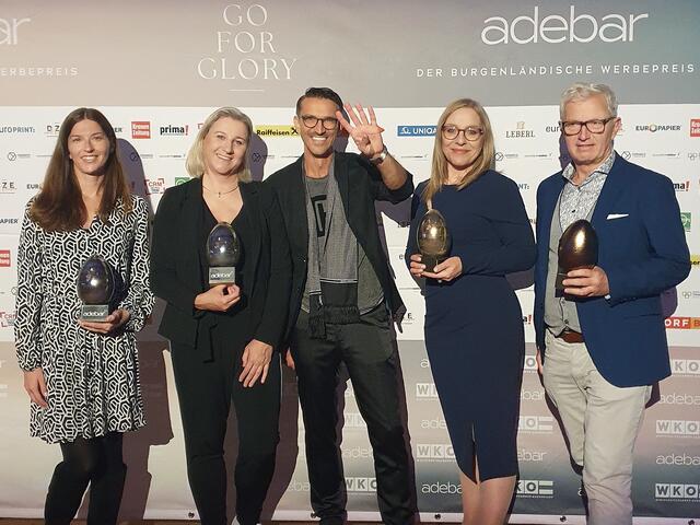 ideas4you aus Oberwart ergatterte ein goldenes Ei, zwei silberne Adebars und ein bronzenes Ei. | Foto: ideas4you