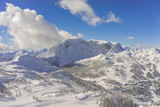 Winterlicher Blick vom Gartnerkofel über das Nassfeld. Bringt die Zukunft einen anderen Blick? Dieser Frage stellt sich das Symposium. | Foto: Stadtgemeinde Hermagor