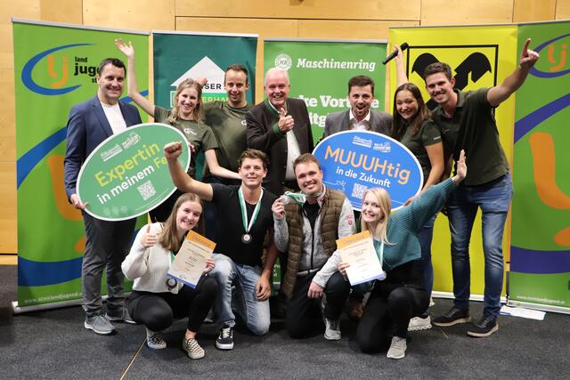 Gemeinsam mit den zweit- und drittplatzierten aus Judenburg geht es für Felicitas Masser und Magdalena Koch  2025 zum Bundesentscheid nach Niederösterreich. | Foto: Landjugend Steiermark