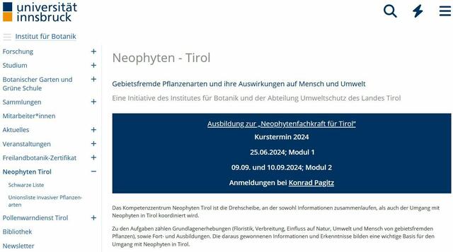Das Institut für Botanik der Uni innsbruck bietet Kurse an. | Foto: Tiroler Bergwacht - Einsatzstelle Stubai