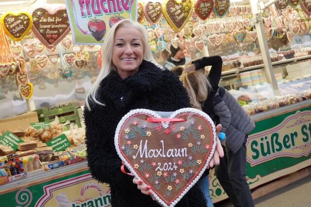 Ein süßes Herz für den Maxlaun 2024 gab es an diesem Tag sicherlich nicht nur für Sissi Gruber. | Foto: Michael Blinzer