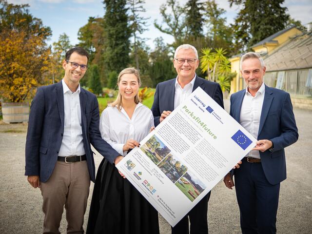 Im Rahmen des EU-Projekts „ParksFit4Future“ erarbeiten Projektpartner aus Wien, dem Burgenland und der Slowakei Strategien für klimafitte Parkanlagen, darunter auch der Eisenstädter Schlosspark. | Foto: Esterhazy Betriebe AG