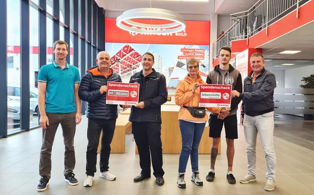 Philipp Ringer, Markus Ringer, Christoph Staudinger, Edeltraud Nussbaumer, Sebastian Grginac, Thomas Ringer (v.l.). | Foto: Ringer