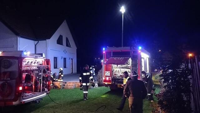 Die Feuerwehr, die mit 46 Einsatzkräften und fünf Fahrzeugen vor Ort war, konnte den Brand rasch unter Kontrolle bringen. | Foto: FF Großgöttfritz