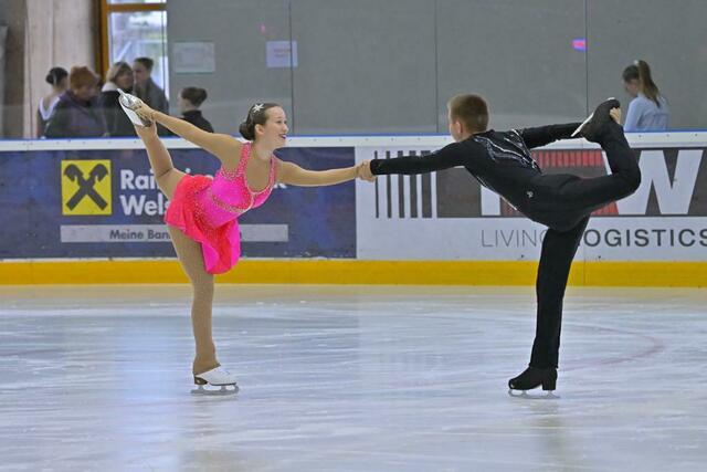 Das Paarlaufen mit Corinna macht Dominik besonders viel Spaß. | Foto: Huber