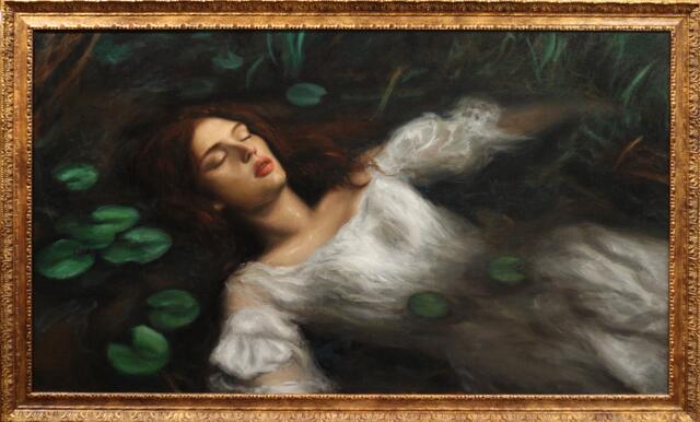 Chantal Boso-Flores, Ophelia, Öl auf Leinwand | Foto: Boso-Flores
