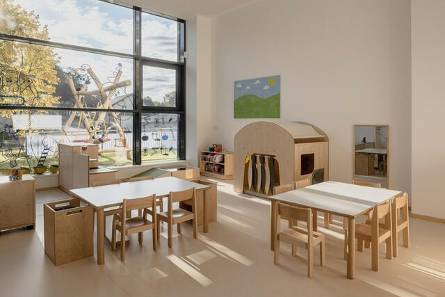 Habau Group eröffnete Krabbelstube „BauZwerge“ in Perg. | Foto: MW-Architekturfotografie / Habau Group
