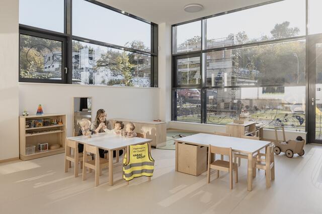 Habau Group eröffnete Krabbelstube „BauZwerge“ in Perg. | Foto: MW-Architekturfotografie / Habau Group