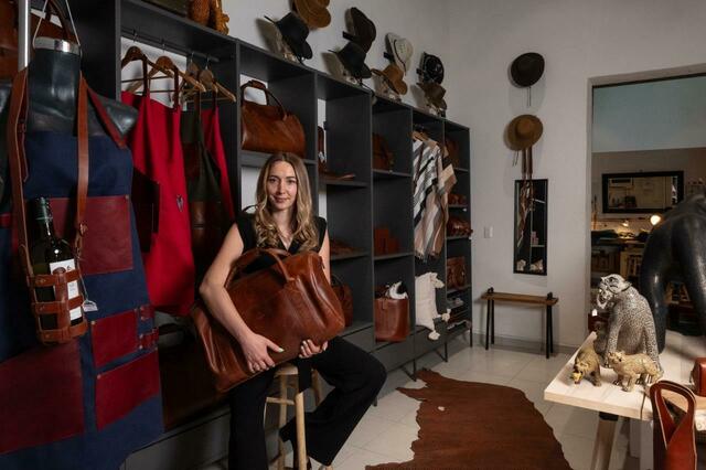 Lisa Dobler im Lebensstück Shop in Santiago de Querétaro, Mexiko  | Foto: Lebensstück
