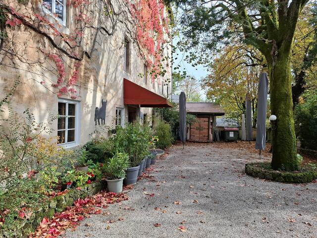 Das idyllisch gelegene Restaurant beim Schlossbauer.