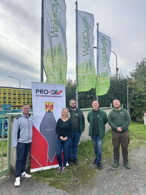 Christoph Frühstück (PRO-GE), Márta Pinkert, Florian Graf, Manfred Kubernat und Andreas Kainz. | Foto:  Eisenstadt, 15.10.2024 Österreichischer Gewerkschaftsbund – Landesorganisation Burgenland