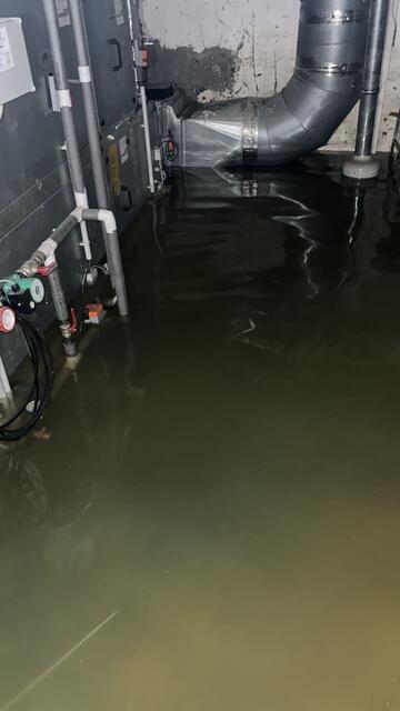 In der Fleischhauerei Rudolf Ströbel in Tullnerbach stand der Keller des Geschäftslokals unter Wasser. | Foto: Ströbel