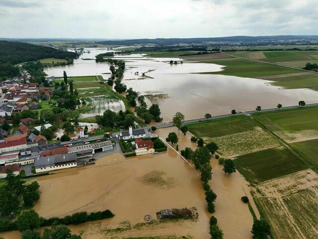 Die Hochwasserkatastrophe im Juni betraf vor allem den Bezirk Oberwart (wie hier Badersdorf), aber auch andere Teile Burgenlands benötigten Hilfe. | Foto: Herbert Eberhardt