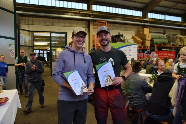Felix und Josef Spitzer freuten sich über die Top-Platzierung. | Foto: Landjugend Ebensee