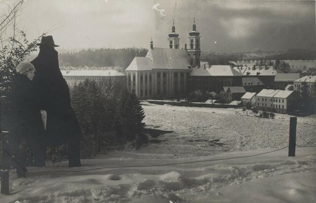 Februar 1928: Enns zugefroren