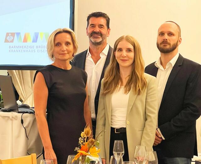 Referenten der Fortbildungsveranstaltung der Abteilung für Gynäkologie und Geburtshilfe des Krankenhauses der Barmherzigen Brüder Eisenstadt: (v.l.) Prim.  Ingrid Steindl, OA Herbert Mock, Carina Himmelbauer und OA Tobias Teubner | Foto: KHBB Eisenstadt