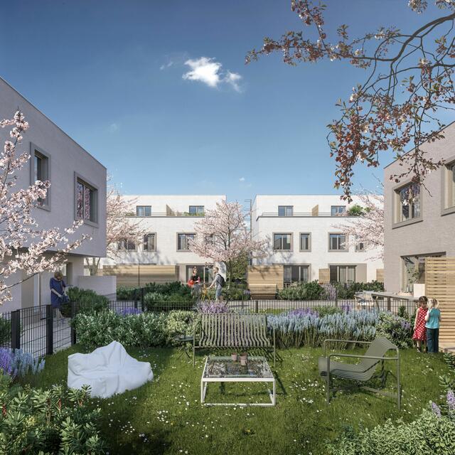 Eine neue Reihenhaus-Siedlung wurde kürzlich in Stammersdorf fertiggestellt. | Foto: VI-Engineers Bauträger GmbH &amp;amp; Co KG