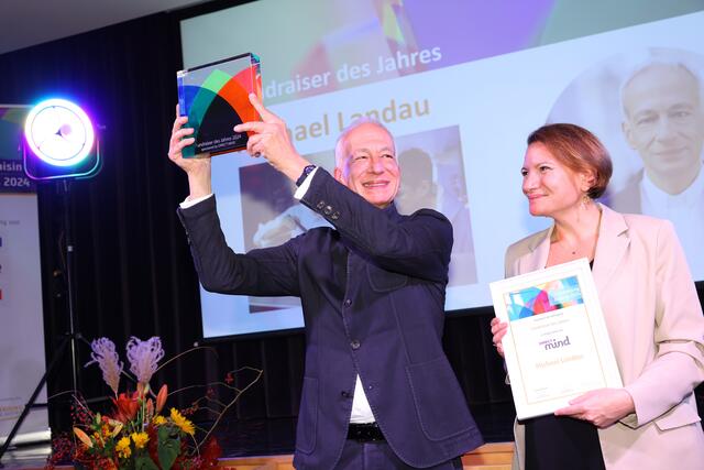 Michael Landau wurde als Fundraiser des Jahres ausgezeichnet.  | Foto: Ludwig Schedl