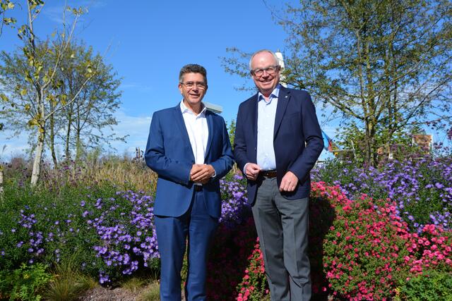 Bürgermeister Peter Eisenschenk und Landeshauptfrau-Stellvertreter Stephan Pernkopf. | Foto: VP NÖ