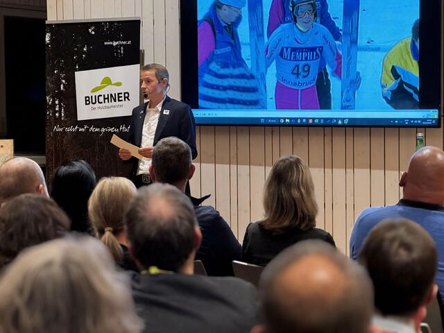 Andreas Goldberger während seines Vortrags. | Foto: Buchner