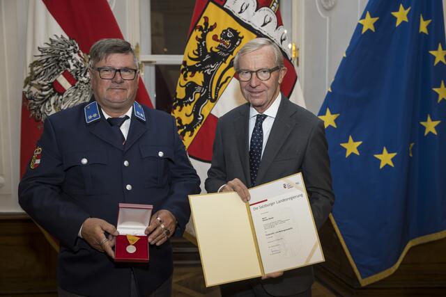 40 Jahre Feuerwehr und Rettungsmedaille für Rieder Ottmar 