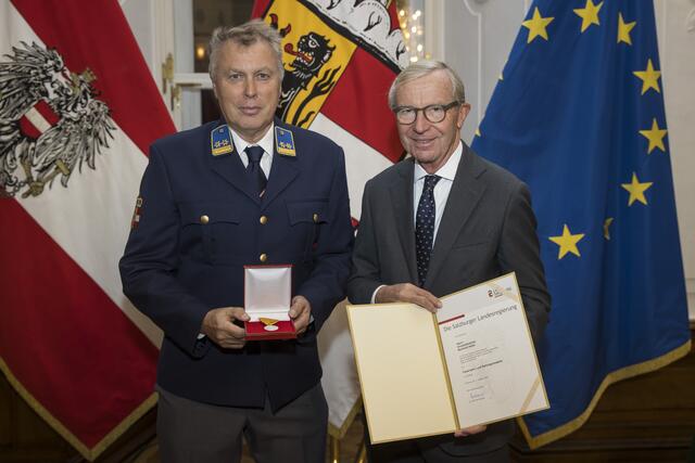 40 Jahre Feuerwehr und Rettungsmedaille für Höller Reinhold