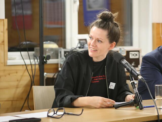 Katarzyna Winiecka (UNDOK): "Systematische Diskriminierung Drittstaatsangehöriger und deren Abdrängung in die Illegalität ist in Österreich leider Fakt." | Foto: Eckhart Herbe