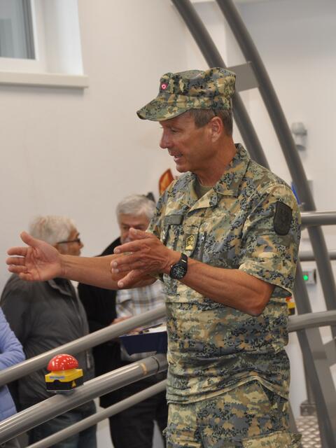 Oberst Thomas Abfalter informeirte über den TÜPL Hochfilzen