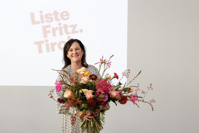 Die alte und neue Parteiobfrau der Liste Fritz Andrea Haselwanter-Schneider. | Foto: Steinlechner