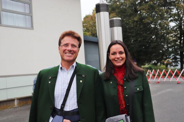 Seiersberg-Pirkas Bgm. Werner Baumann mit Gattin Michaela. | Foto: Edith Ertl