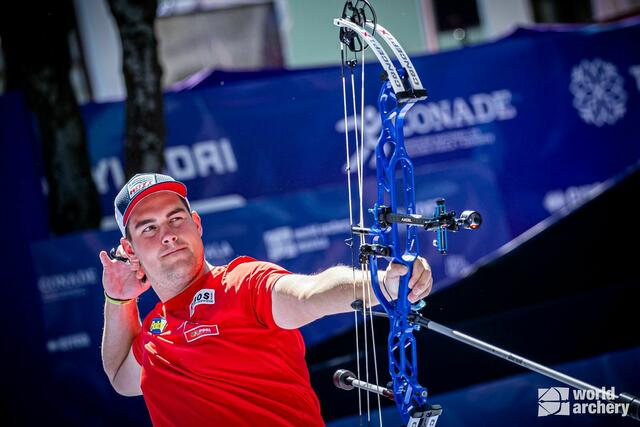 Bogenschütze Nico Wiener war als erster Österreicher bei einem World Archery Weltcupfinale dabei. | Foto: World Archery