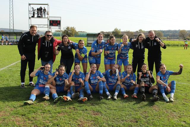 Der Jubel bei der SPG Südburgenland/TSV Hartberg ging in die achte Runde - auch gegen Rankweil gab es einen Kantersieg. | Foto: Angelina Kaiser