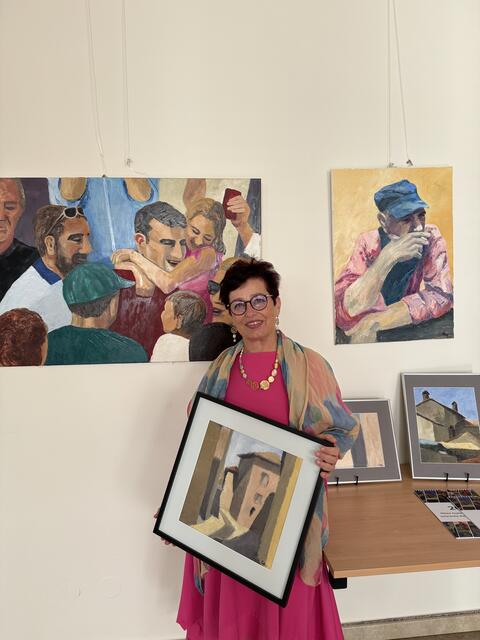 Renate Gamsjäger hat schon als Kind gerne gemalt. | Foto: Bettina Korotvicka