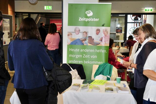 Auch der Verein Zeitpolster war beim Gesundheitstag vertreten und fand reges Interesse.