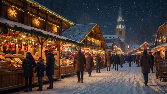 Zauberhafte Adventstimmung auf den schönsten Weihnachtsmärkten Salzburgs – festlich dekorierte Stände, funkelnde Lichter und der Duft von gebrannten Mandeln laden zum Verweilen ein. | Foto: Leonardo