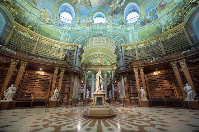 Der Prunksaal kann von Schaulustigen am Tag der offenen Tür im Zuge des Nationalfeiertages besichtigt werden. (Archivfoto) | Foto: Österreichische Nationalbibliothek
