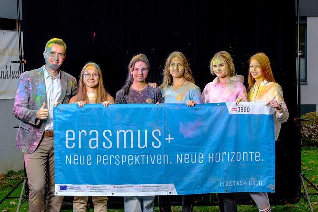 Erasmustage in Voitsberg (v.l.): Projektkoordinator Wolfgang Zotter, Pia Rudres, Emanuela Surducan, Jana Rainer, Hannah Gruber und Nicole Daradin | Foto: IQ-Foto