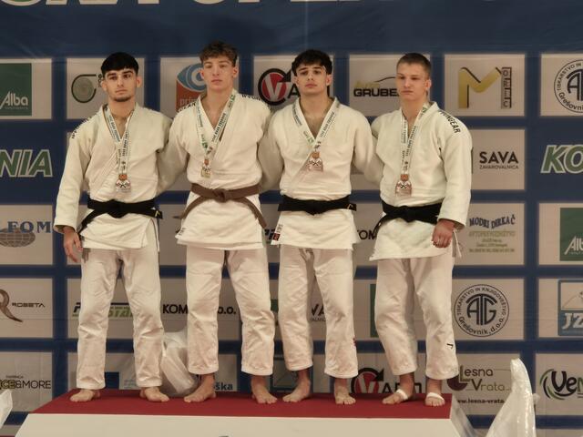 Batuchan Jusupov (Silber), Agoston Kollar (Gold), Andreas Prokop(Bronze), Alexander Bluhme (Bronze) (v. l.) | Foto: Privat