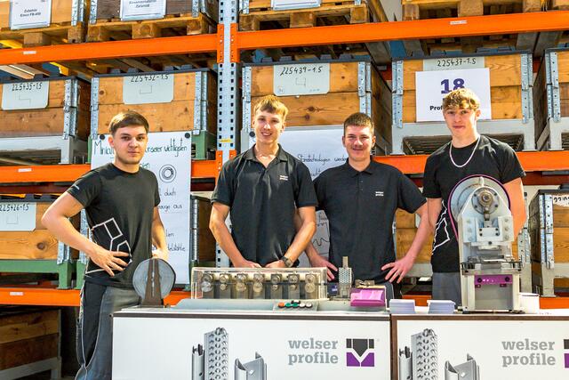 v.l.: Ljosaj Altin, Ziervogl Leon, Kuhn Hans Peter und Krenn Tim. | Foto: Gerald Prüller