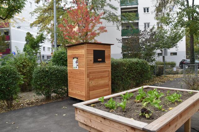 Das erste Favoritner Wurmhotel im Paltrampark. | Foto: Karl Pufler/MeinBezirk