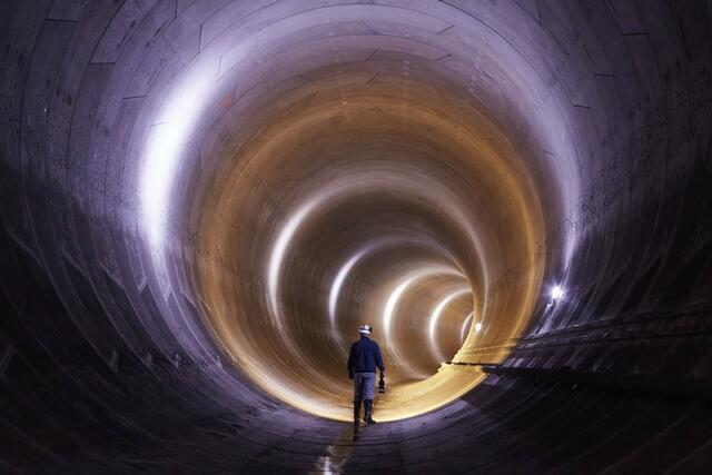 Der Tunnel, der von Margareten bis Hietzing gebaut wird, hat einen Durchmesser von vier Metern. | Foto: Wien Kanal